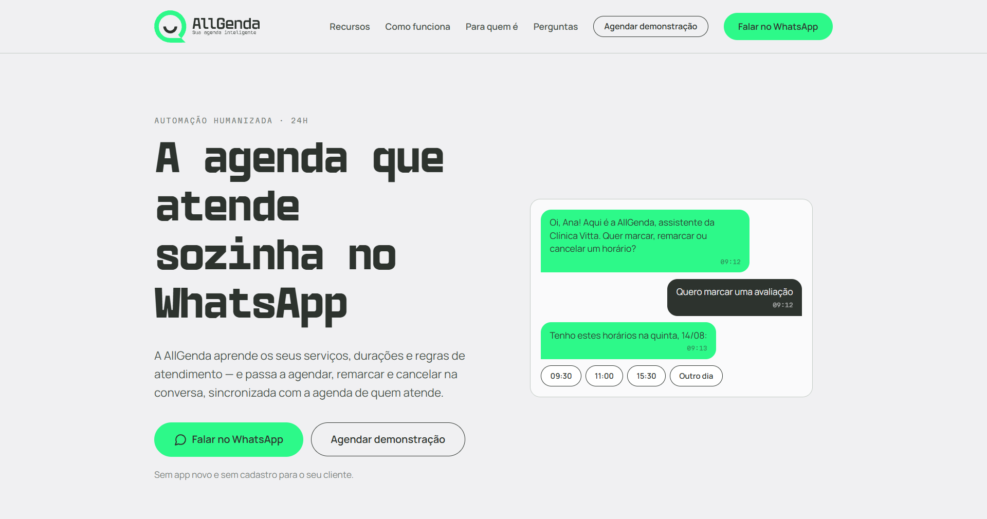 Hero do site Allgenda