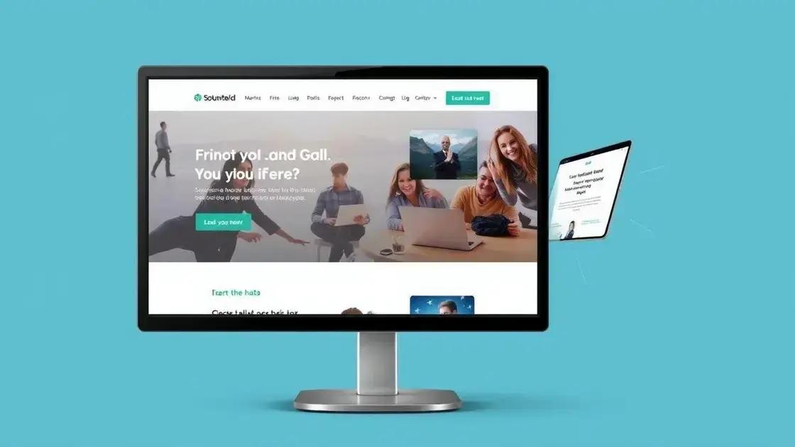 Exemplos de Landing Pages.