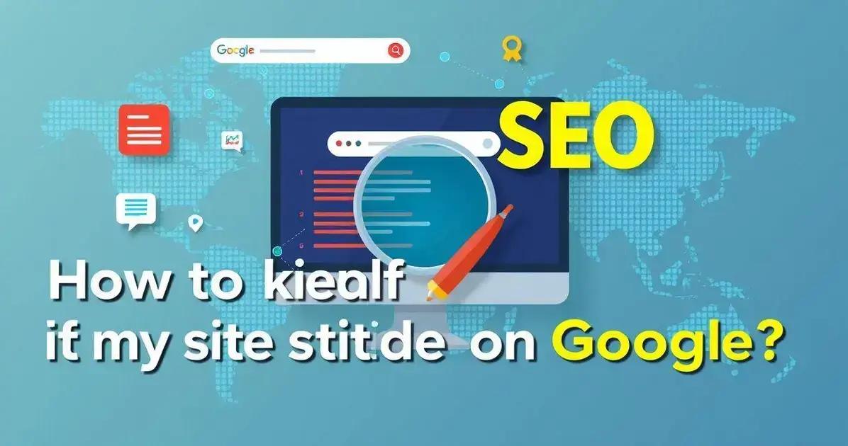 Como saber se meu site está indexado no Google?